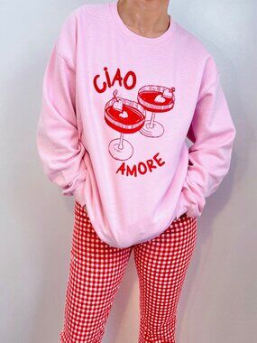 Ciao Amore Pink sweatshirt